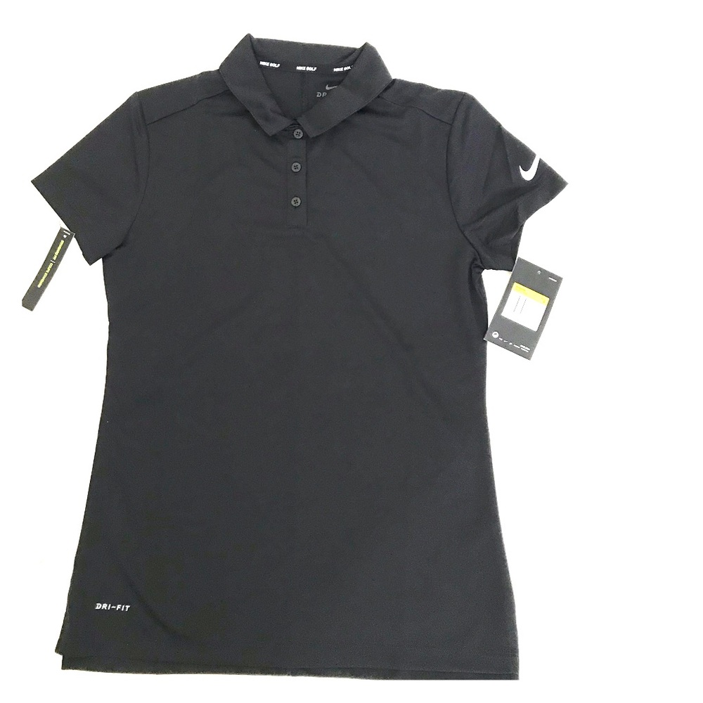 COPY - Nike dri-fit women’s black golf shirt size…